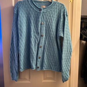Blue Women's Cardigan Sweater